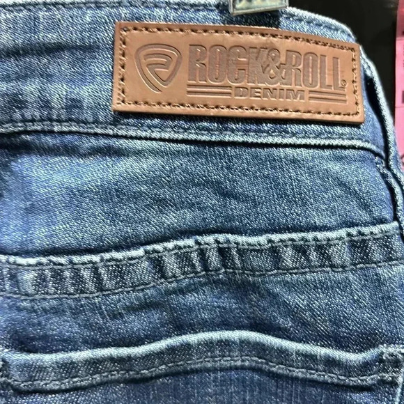 Rock&Roll Midrise denim/trouser,embroidered/studded,flare bell bottom jeans - Picture 9 of 13